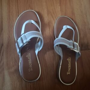 Toscanella Women's White Sandals